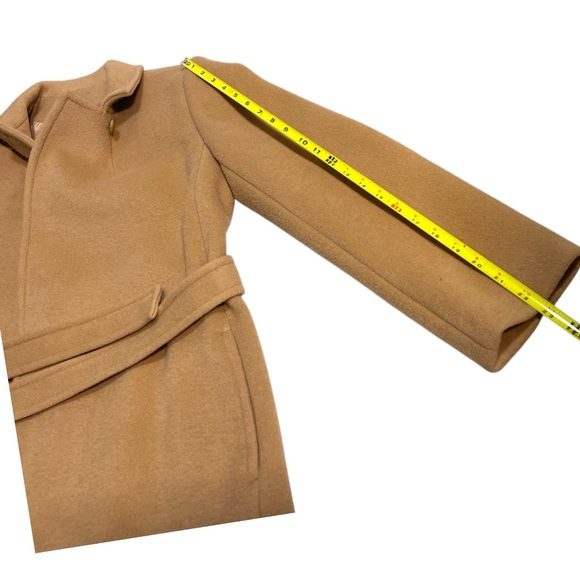 Pendleton Tan 100% Pure Virgin Wool Trench Coat Made In USA Women’s M-L - Picture 14 of 14